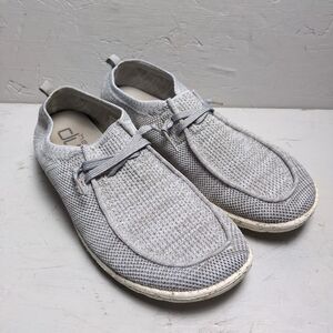 Hey Dude Wendy Knit Light Gray Womens 10 Slip On Comfort Loafers Shoes